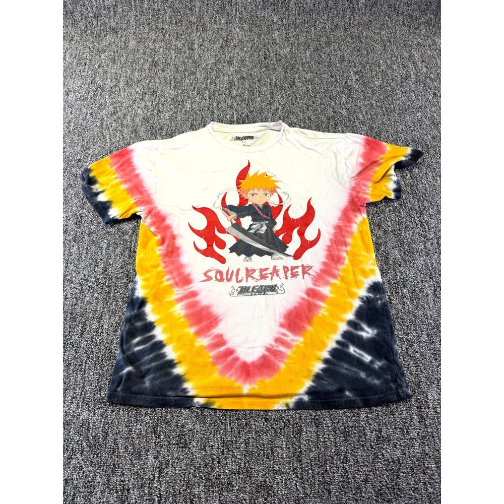 Box Lunch Bleach Soul Reaper T Shirt Mens XS Multicolor Tie Dye Cotton Crew Neck